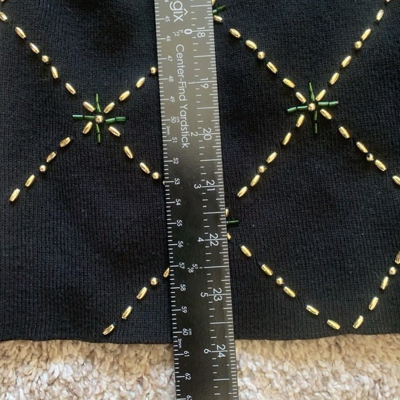 Kikit Christmas Cardigan Sweater Women's Medium Holiday Embroidered - Picture 8 of 8